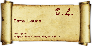 Dara Laura névjegykártya